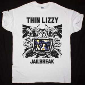 THIN LIZZY JAILBREAK NEW WHITE T-SHIRT