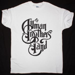 THE ALLMAN BROTHERS BAND LOGO NEW WHITE T SHIRT
