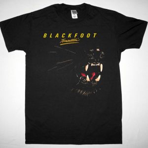 BLACKFOOT TOMCATTIN 1980 NEW BLACK T SHIRT