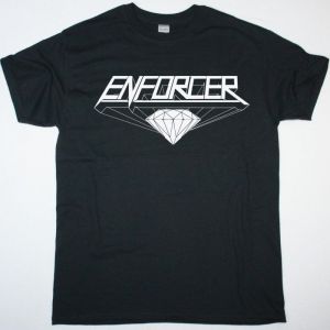 ENFORCER DIAMOND LOGO NEW BLACK T SHIRT