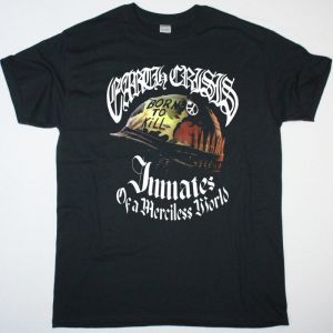EARTH CRISIS MERCILESS WORLD NEW BLACK T-SHIRT