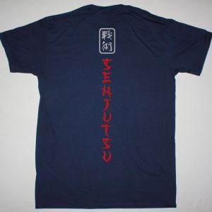 IRON MAIDEN SENJUTSU SAMURAI EDDIE GRAPHIC NEW NAVY T SHIRT