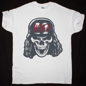 SLAYER GRAPHIC SKULL NEW WHITE T-SHIRT