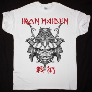 IRON MAIDEN SAMURAI EDDIE NEW WHITE T SHIRT