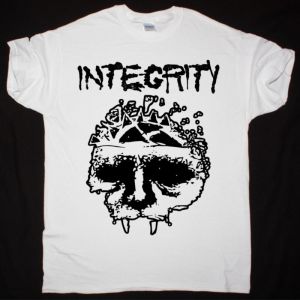 INTEGRITY SKULL NEW WHITE T SHIRT
