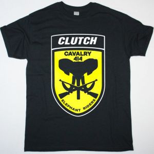 CLUTCH ELEPHANT RIDERS NEW BLACK T-SHIRT