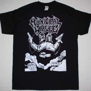 MUNICIPAL WASTE TOXIC TWINS NEW BLACK T-SHIRT