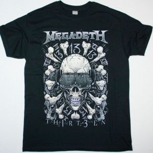 MEGADETH 13TEEN NEW BLACK T-SHIRT