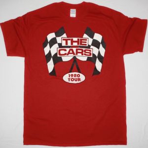 THE CARS PANORAMA TOUR 1980 NEW RED T-SHIRT