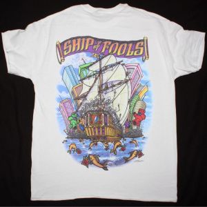 GRATEFUL DEAD SHIP OF FOOLS NEW WHITE T SHIRT