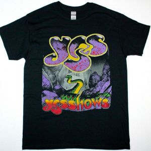 YES SHOWS 1991 NEW BLACK T-SHIRT