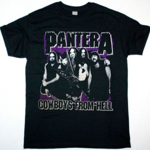 PANTERA BAND COWBOYS FROM HELL NEW BLACK T-SHIRT
