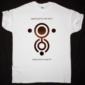 APOPTYGMA BERZERK WELCOME TO EARTH NEW WHITE T-SHIRT