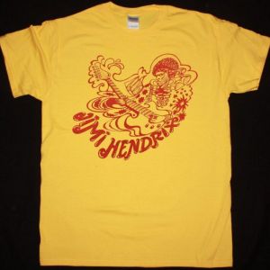 JIMI HENDRIX WINTERLAND NEW YELLOW T SHIRT