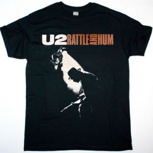 U2 RATTLE AND HUM NEW BLACK T-SHIRT