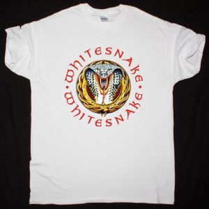 WHITESNAKE DONINGTON SNAKE NEW WHITE T-SHIRT
