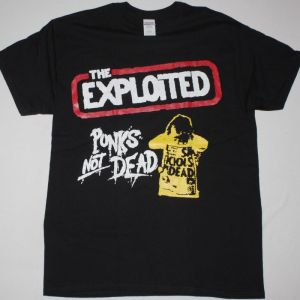 THE EXPLOITED PUNK'S NOT DEAD 1981 NEW BLACK T-SHIRT