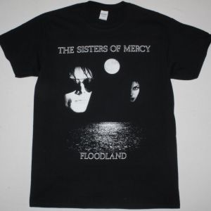 THE SISTERS OF MERCY FLOODLAND  NEW BLACK T-SHIRT