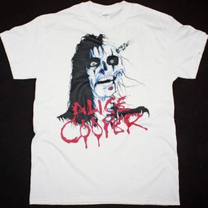 ALICE COOPER RAISE YOUR FIST AND YELL TOUR NEW WHITE T-SHIRT