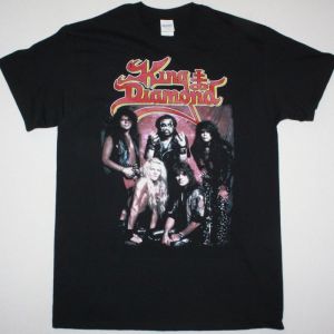 KING DIAMOND BAND NEW BLACK T-SHIRT