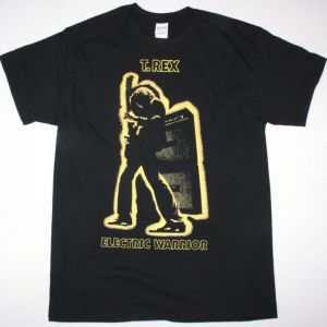 T REX ELECTRIC WARRIOR NEW BLACK T-SHIRT