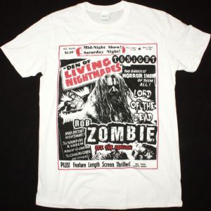 ROB ZOMBIE LIVING NIGHTMARES NEW WHITE T SHIRT