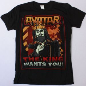 AVATAR THE KING WANTS YOU NEW BLACK T-SHIRT