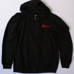 SLIPKNOT LOGO NEW BLACK ZIPPED HOODIE