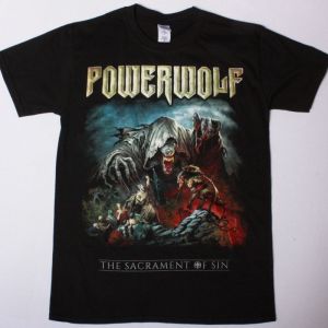 POWERWOLF THE SACRAMENT OF SIN NEW BLACK T-SHIRT