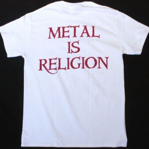 POWERWOLF METAL IS RELIGION NEW WHITE T-SHIRT