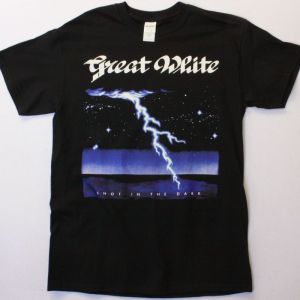 GREAT WHITE SHOT IN THE DARK  NEW BLACK-TSHIRT