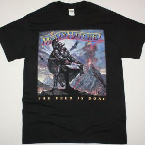 MOLLY HATCHET THE DEED IS DONE 1984 NEW BLACK T SHIRT