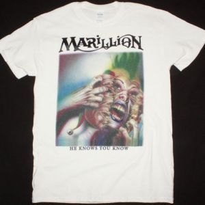MARILLION HE KNOWS YOU KNOW NEW WHITE T-SHIRT