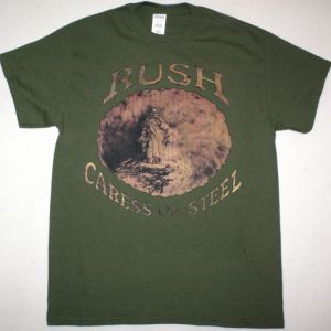 RUSH CARESS OF STEEL 1975 NEW KAKHI T-SHIRT