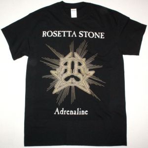 ROSETTA STONE ADRENALINE NEW BLACK T-SHIRT