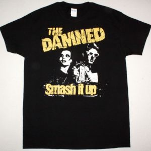 THE DAMNED SMASH IT UP NEW BLACK T SHIRT
