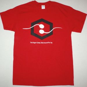 THE SUGARCUBES STICK AROUND FOR JOY V2 NEW RED T SHIRT