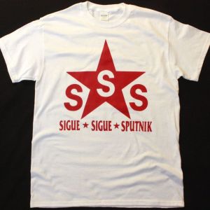 SIGUE SIGUE SPUTNIK ELECTRONIC NEW WHITE T SHIRT