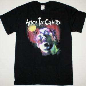 ALICE IN CHAINS FACELIFT NEW BLACK T SHIRT