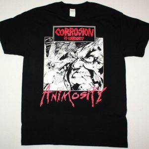 CORROSION OF CONFORMITY ANIMOSITY 1985 NEW BLACK T-SHIRT