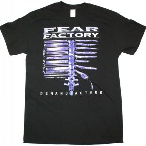 FEAR FACTORY DEMANIFACTURE NEW BLACK T-SHIRT
