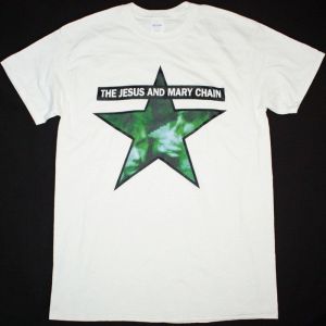 THE JESUS AND MARY CHAIN AUTOMATIC NEW WHITE T-SHIRT
