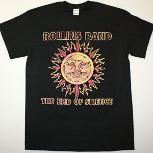 ROLLINS BAND THE END OF SILENCE NEW BLACK T-SHIRT