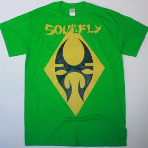 SOULFLY BRAZIL NEW GREEN T SHIRT