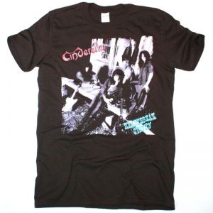 CINDERELLA HEARTBREAK STATION NEW BROWN T SHIRT