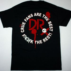 MOTLEY CRUE DR. FEELGOOD CRUE FANS IS THE BEST NEW BLACK T-SHIRT