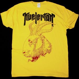 KVELERTAK NECROSKOP GOAT NEW YELLOW T-SHIRT
