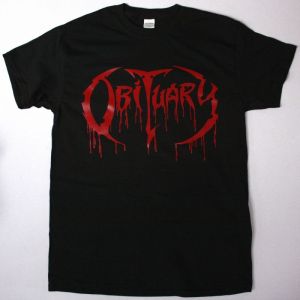 OBITUARY LOGO NEW BLACK T-SHIRT