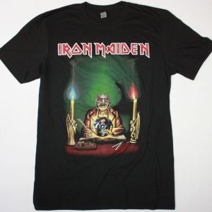 IRON MAIDEN SEVENTH TOUR OF A SEVENTH TOUR NEW BLACK T SHIRT