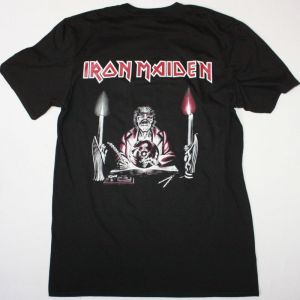 IRON MAIDEN SEVENTH TOUR OF A SEVENTH TOUR NEW BLACK T SHIRT